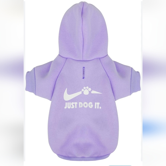 Dog Hoodie Keep Your Pup Warm and Stylish with a 'Just Dog It' hoodie sz XS NWOT - Picture 1 of 7